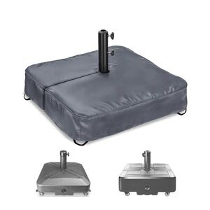 Patio Umbrella Base Cover,Outdoor Heavy Duty 600D 21L x 21W x 5H‎ Grey